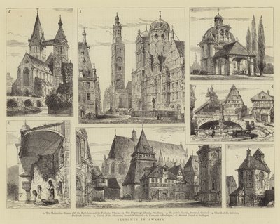 Sketches in Swabia by Henry William Brewer